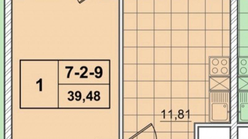 $86500 / Бойчука 17, Киев, Киев / Продажа / Квартира / 40 кв.м. / 1 комнат