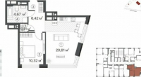 $47000 / Бажана проспект, Киев, Киев / Продажа / Квартира / 44 кв.м. / 1 комнат